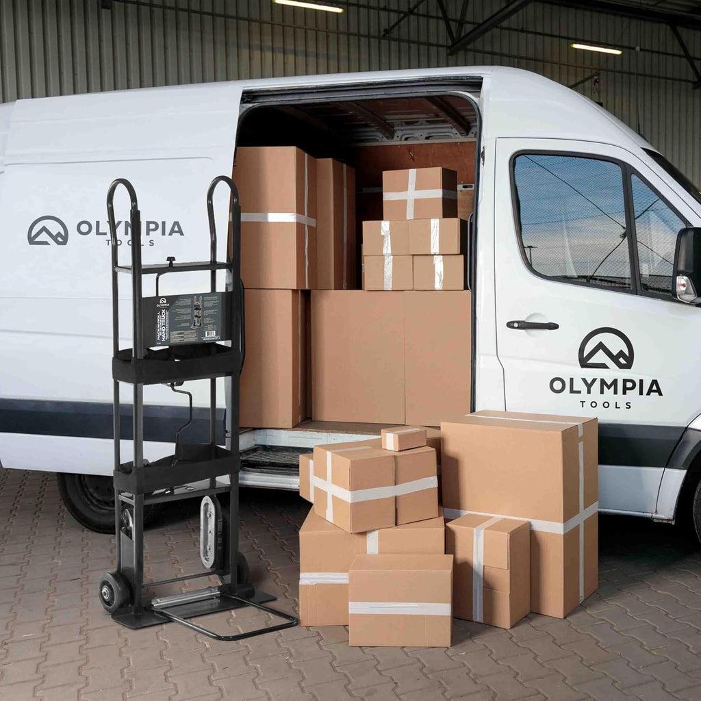 Olympia Tools 800 Lb Appliance Hand Truck with Easy-to-use Belt Tightener for transport Large Appliances and Furniture