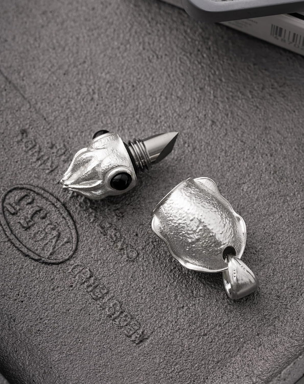 COPPERTIST.WU Cuttlefish Box Opener Pendant Necklace Cute Box Cutter Dangle Charm Squid Jewelry Gift for Men Women (Chain not included)