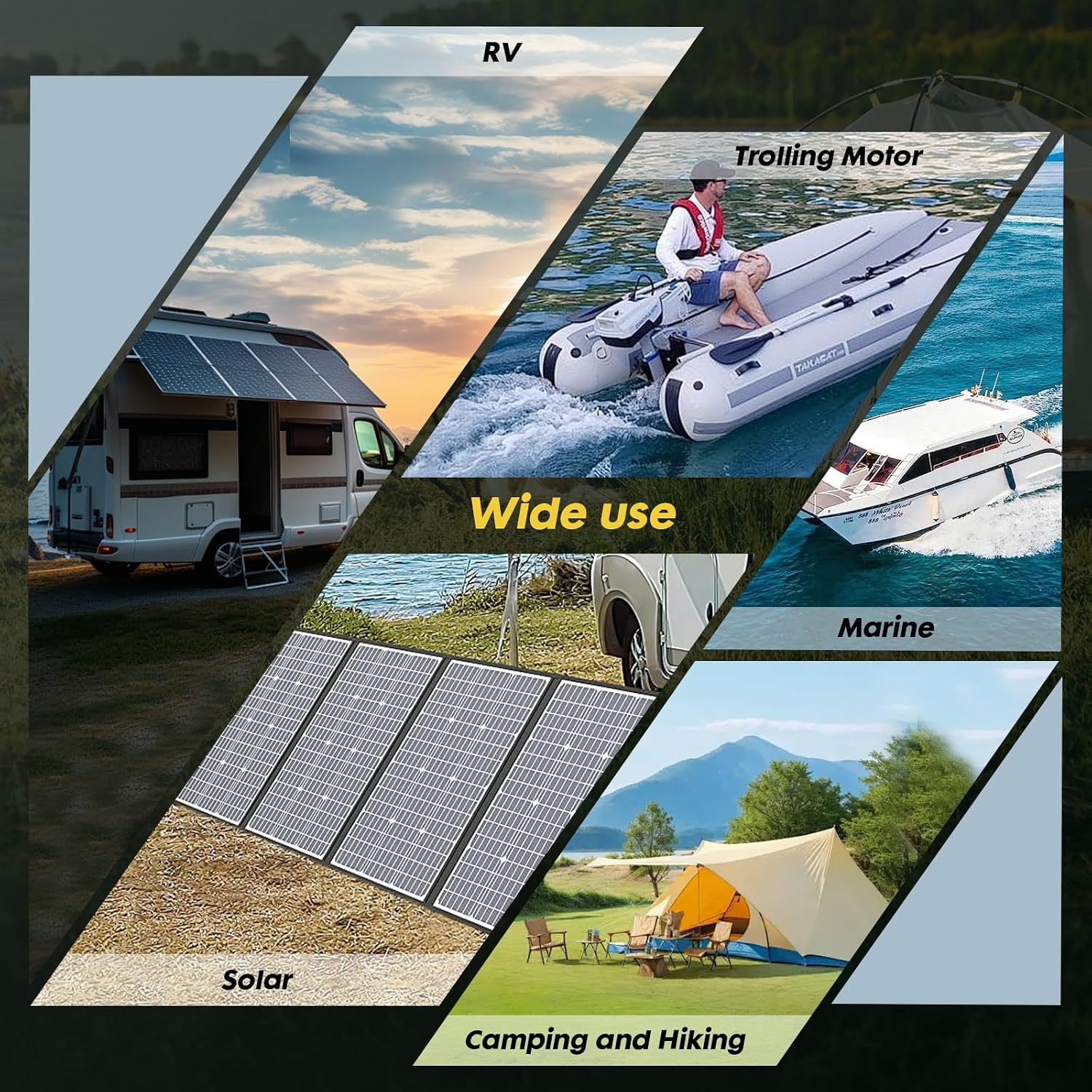 12V 100Ah LiFePO4 Battery,Built-in 100A BMS 1280Wh,8000+ Deep Cycle Marine Battery,Lithium Batteries 12V for Trolling Motor,Solar,RV and Off Grid Applications