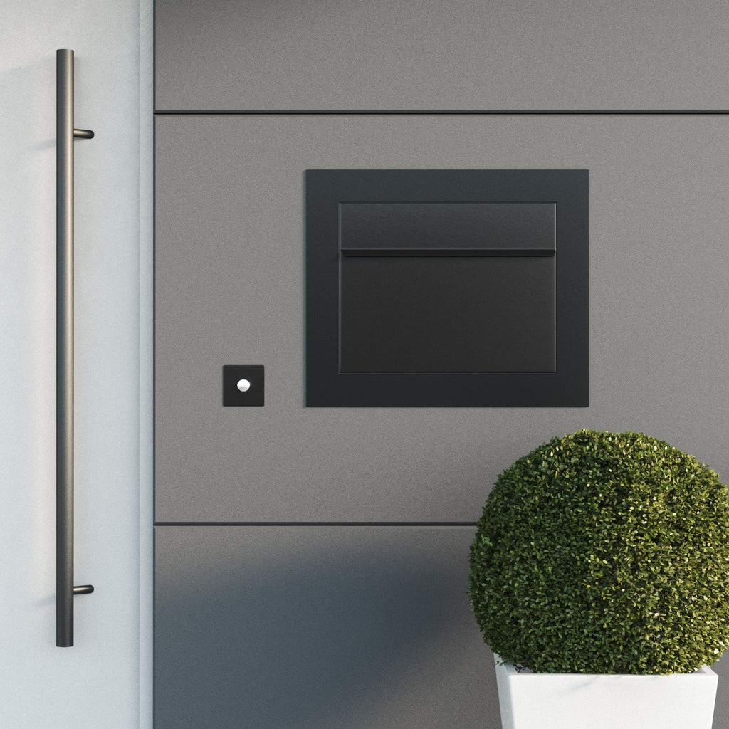 SORA - Modern Built-in Black Mailbox