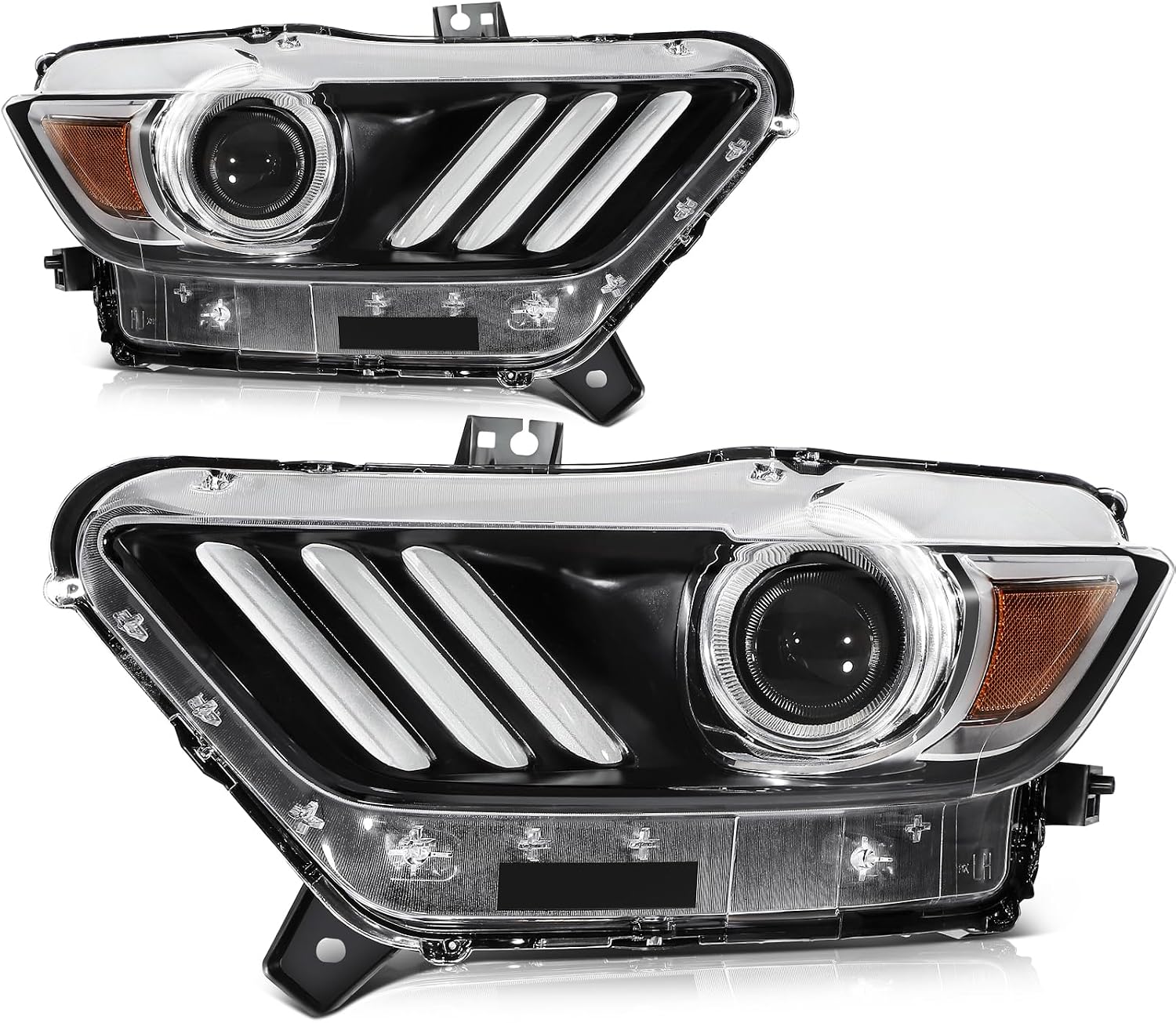 Headlight Fit 2015-2020 for Mustang Pair Headlight Assembly FO2518124