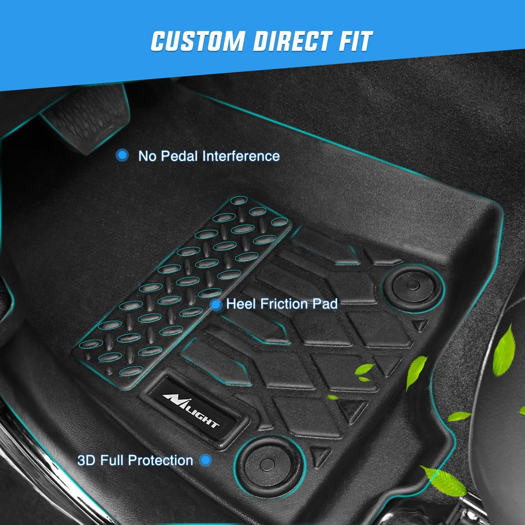 Nilight TPE Floor Mats for BMW X3 30i M40i 30e 2018 2019 2020 2021 2022 2023 2024/2019-2024 BMW X4 M M40i xDrive30i, All Weather Custom Fit Heavy Duty Floor Liners