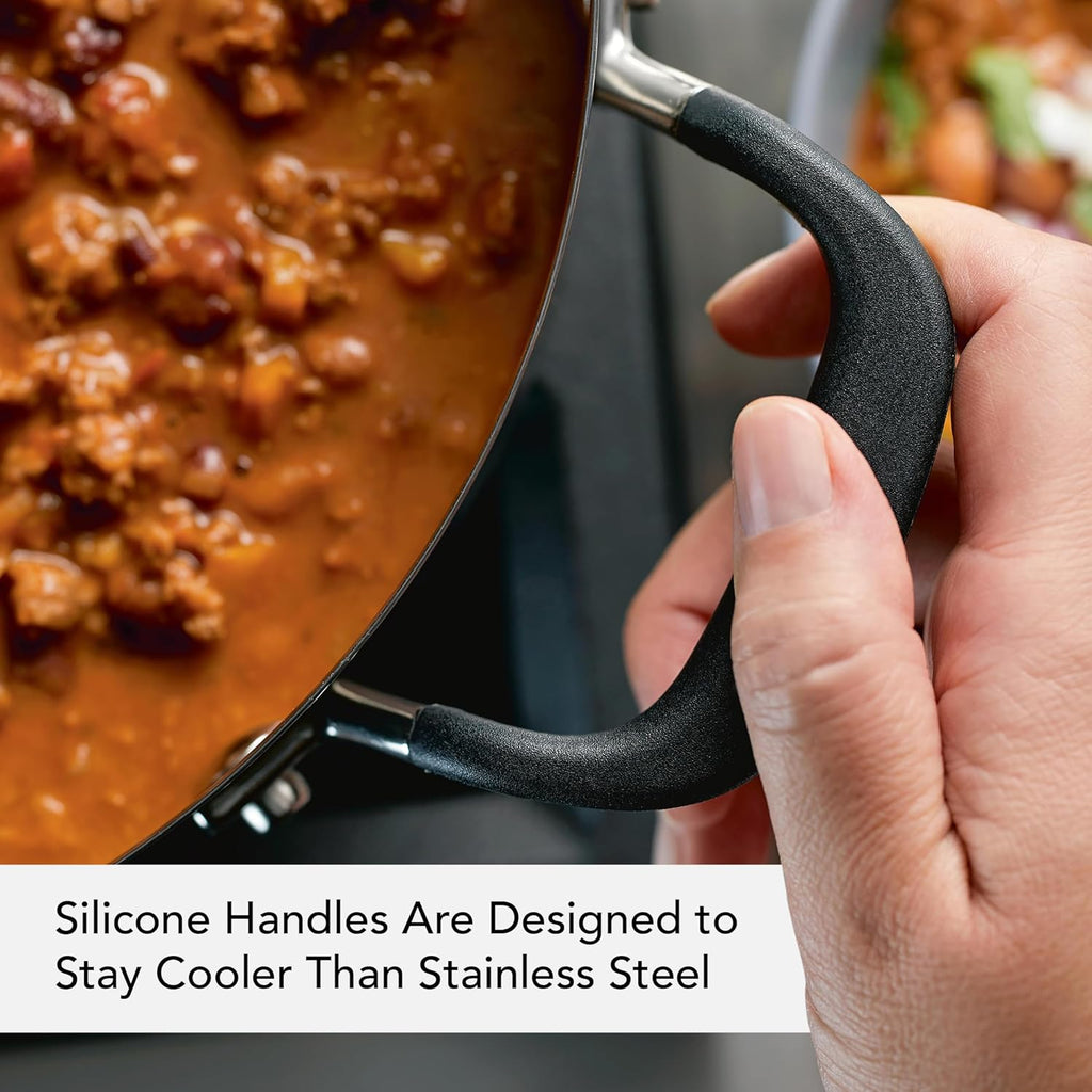 KitchenAid Stainless Steel Cookware Induction Pots and Pans Set, 10-Piece, Brushed Stainless Steel