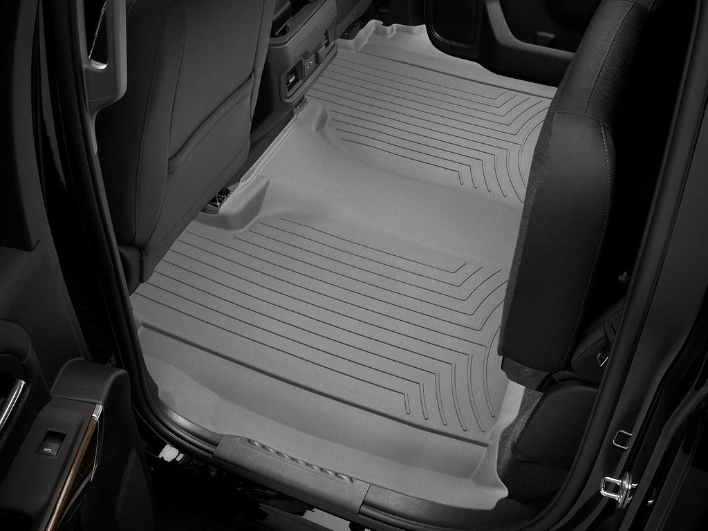 WeatherTech FloorLiner HP Custom Fit Floor Mats for Chevrolet Silverado 2500HD/3500HD, Sierra 1500 Limited, Sierra 1500-2nd Row (4614365IM), Grey