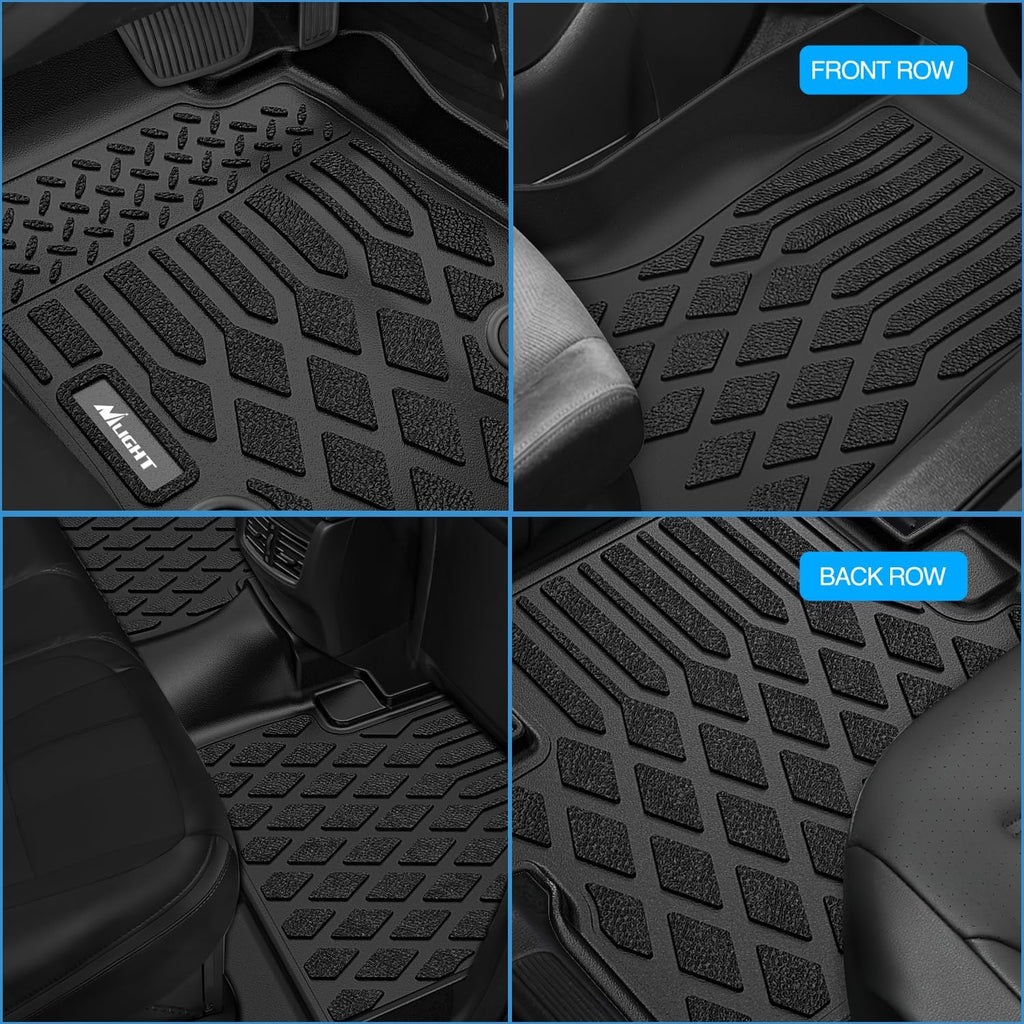 Nilight TPE Floor Mats for Chevy Malibu 2013 2014 2015, 2016 Chevrolet Malibu Limited Only, All Weather Custom Fit Heavy Duty Floor Liners