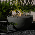 Tankana Solar Water Fountain Outdoor Garden Bubbler Large Water Feature Outdoor Fountains Solar Powered with Pebbles for Patio Deck Yard Home Decor Gray, 23.5 'L X 23.5' W X 13' H