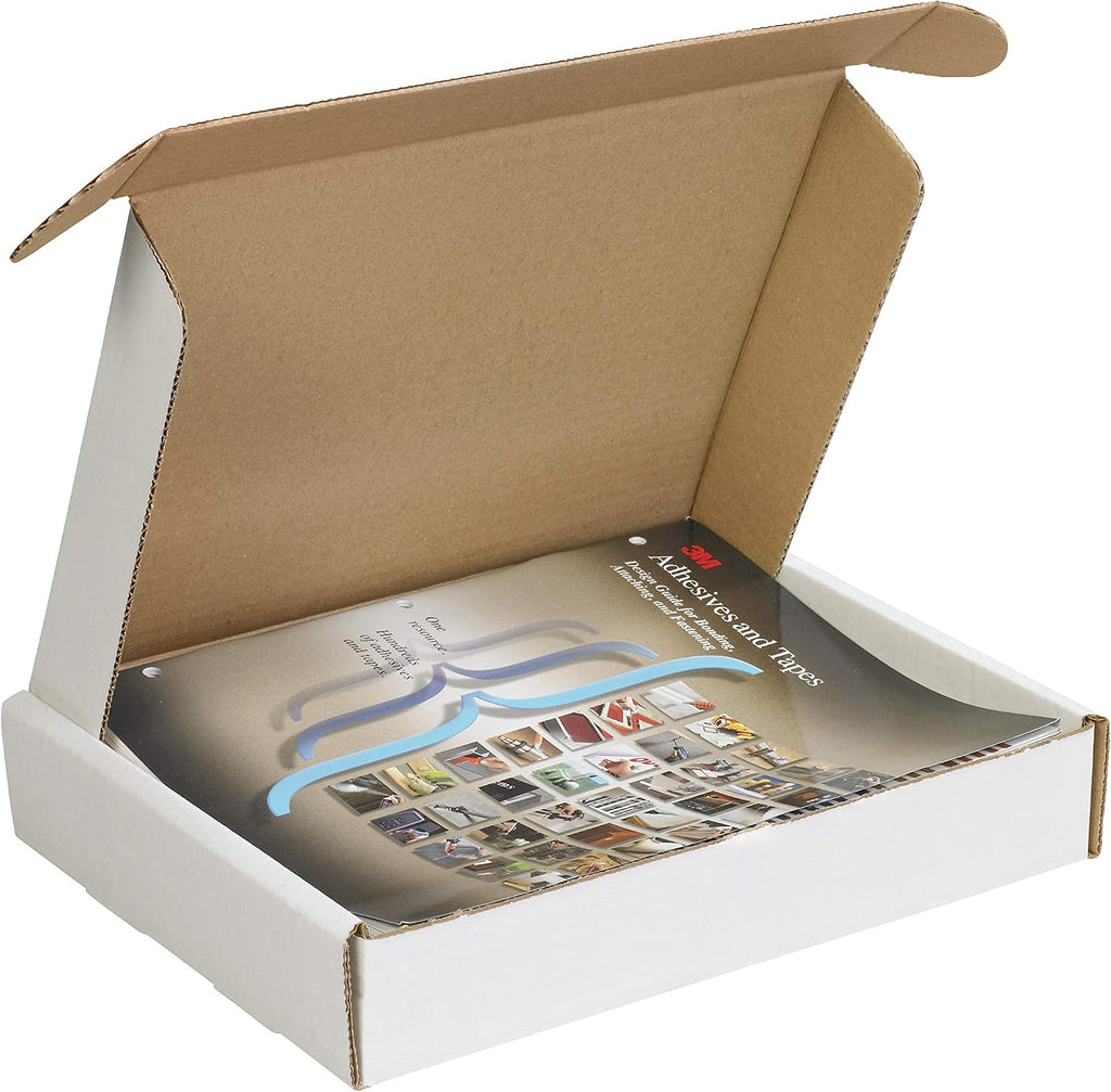 Box USA 19' Deluxe Shipping Boxes 19'L x 12'W x 3'H, 25-Pack - White Box Mailers for Packaging, Storage, Gifts or Bulk Business Orders