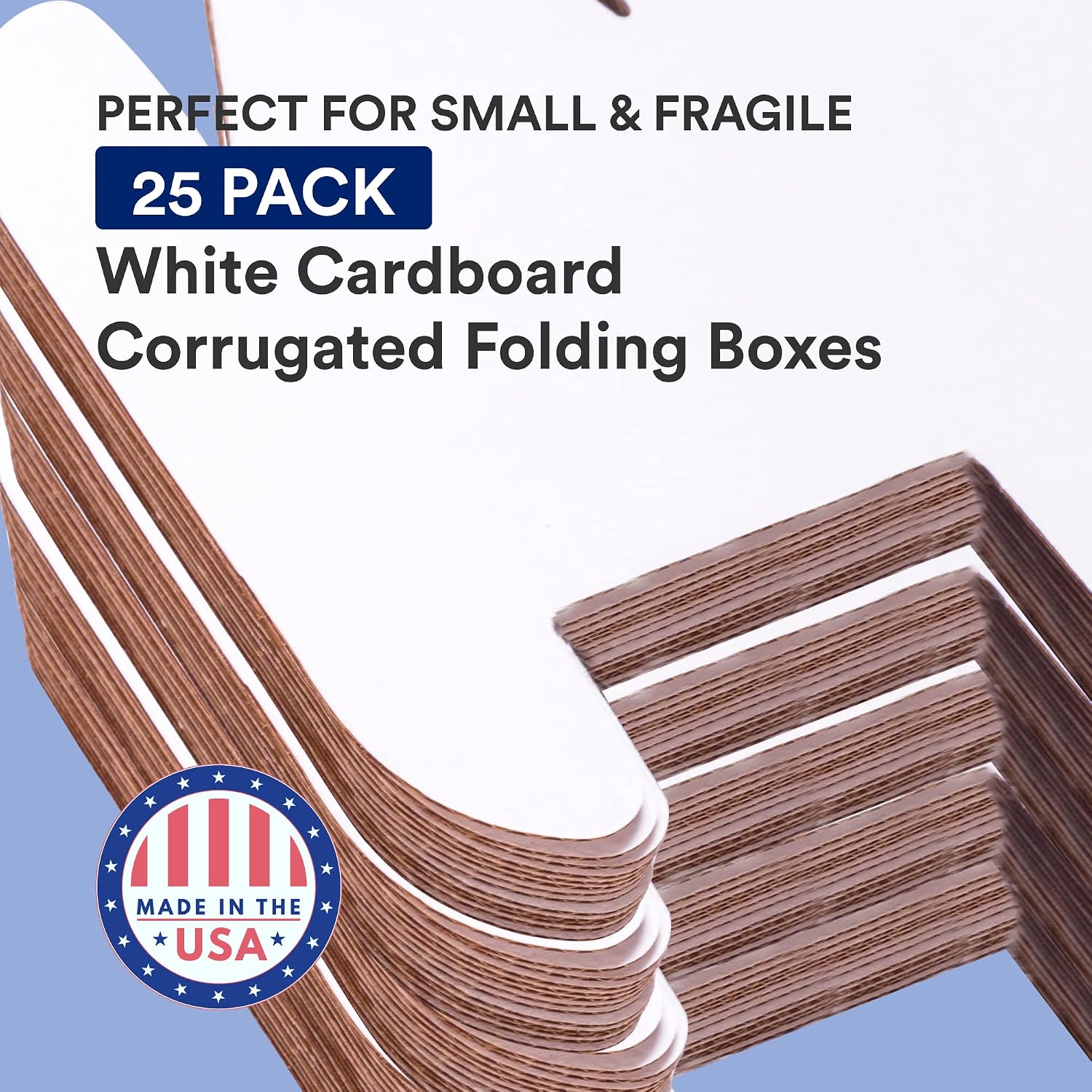 BOX USA Moving Boxes Large 22'L x 18'W x 2.75'H 25-Pack, Cardboard Box for Shipping, Moving, Mailing, Packing, Packaging and Storage
