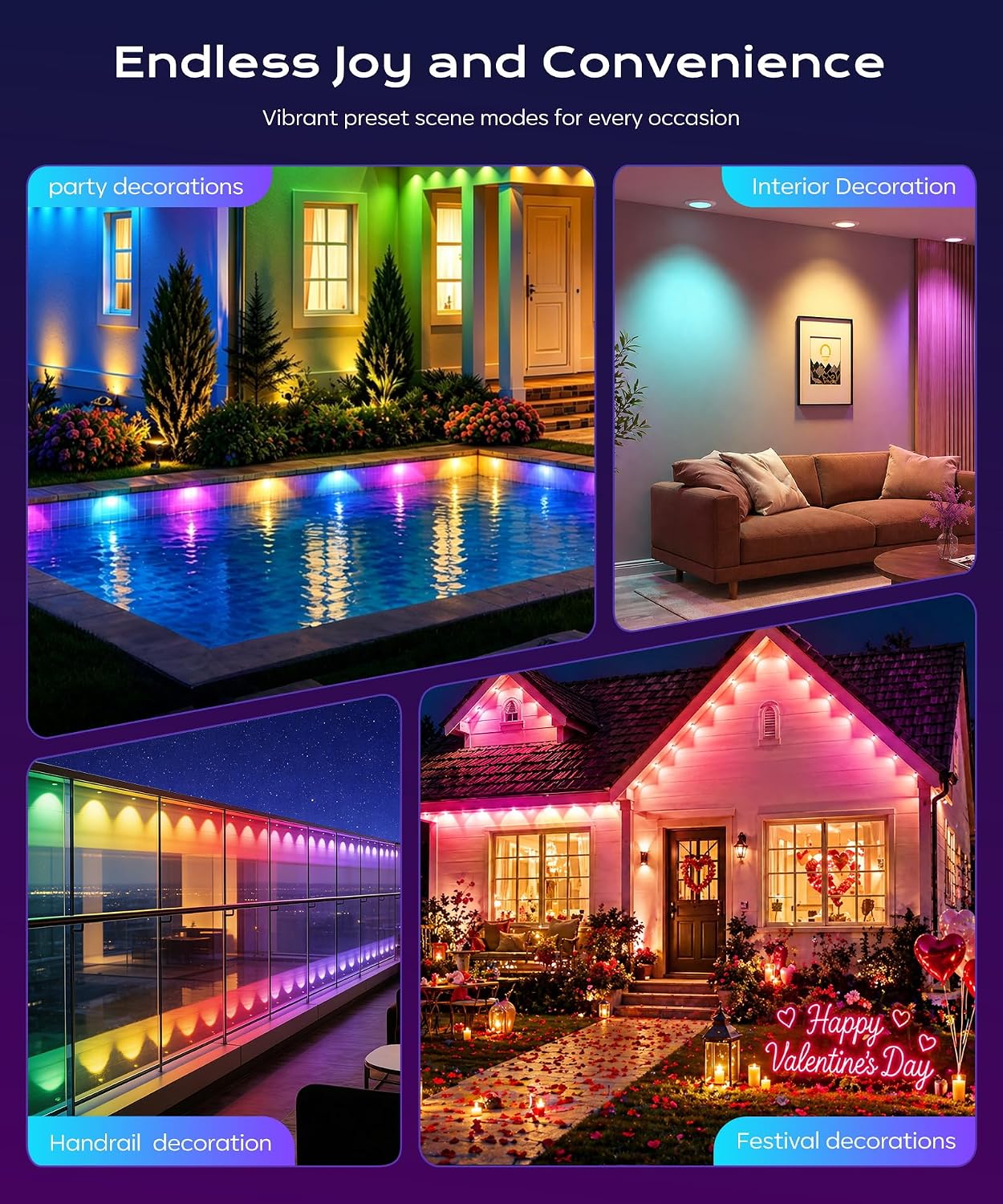 Permanent Outdoor Lights for House,200ft RGB+IC Lights with 16 Million Colors & 50 Scene Modes, App/Remote Control, IP67 Waterproof, DIY Music Sync, for Christmas, Holiday & Party Decor