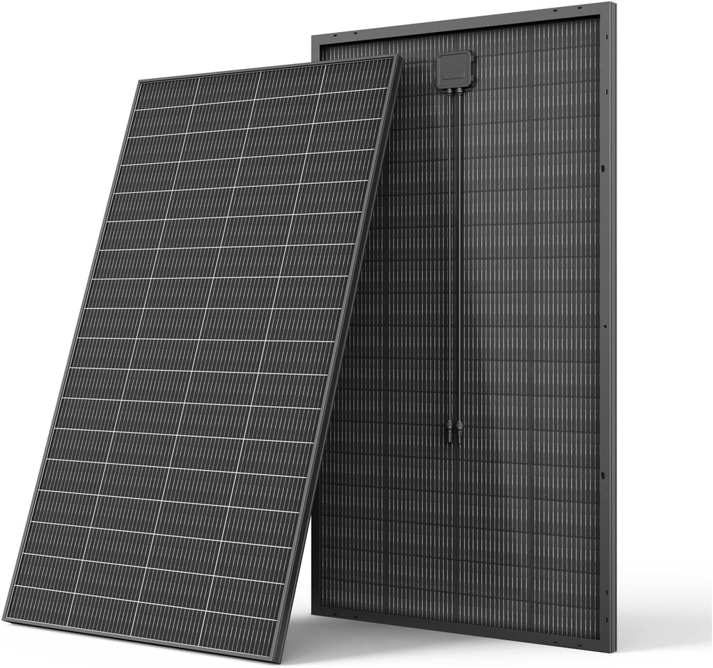 Bifacial 200 Watt Solar Panel, 12V 200W 16BB N-Type High Efficiency Solar Panels, 25% High Coversion Rate Solar Module PV Charge for RV Camping Home Boat Marine Off-Grid