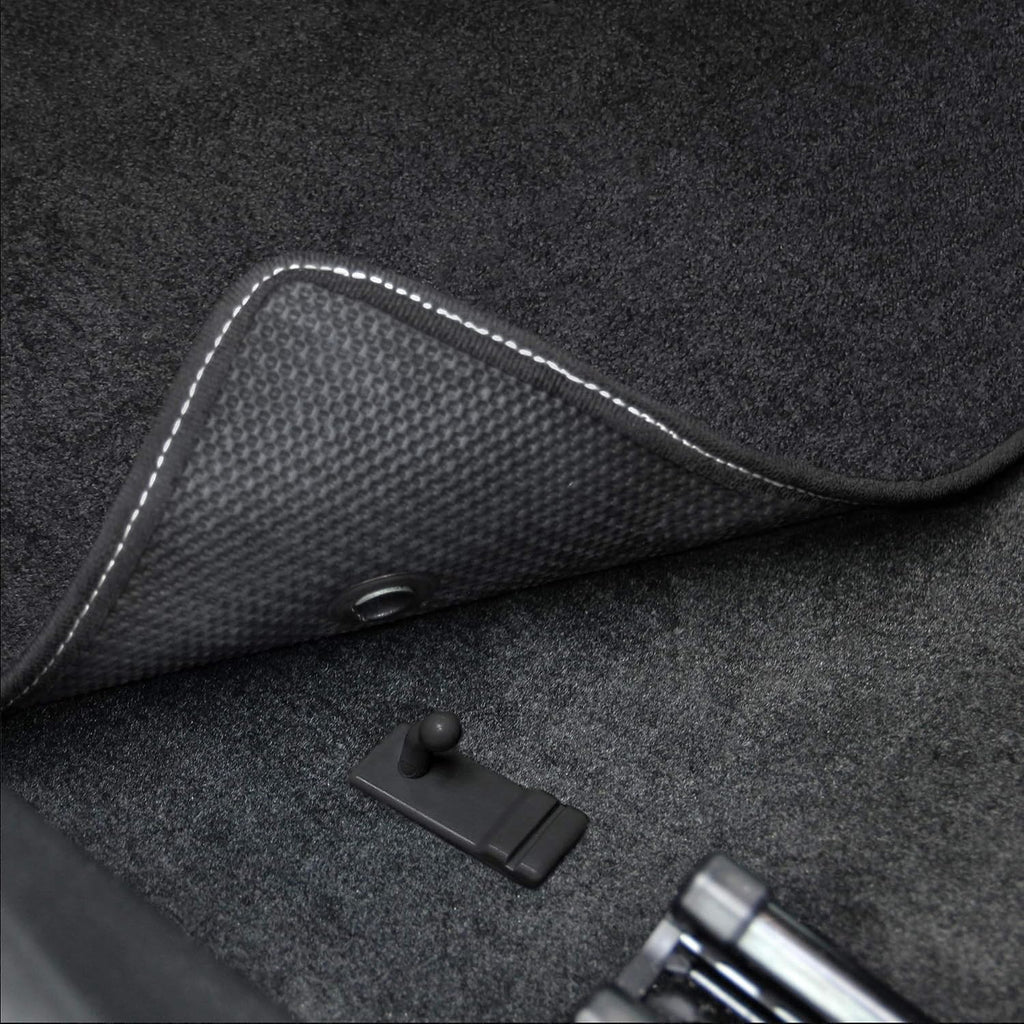 Lloyd Mats Floor Mats for Chevrolet C3 Corvette 1968-1976 | 2PC Front Mats | Black | Non-Slip Backing