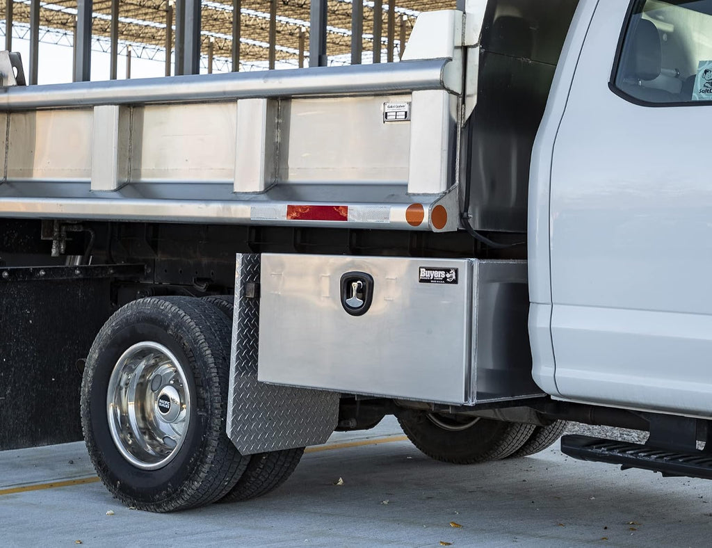 Buyers Products 1706405 Pro Series Underbody Truck Box With 3-Point Compression Latch, Smooth Silver Aluminum, Made in the USA, 18 x 18 x 36 Inches, Truck Tool Box For Storage & Organization