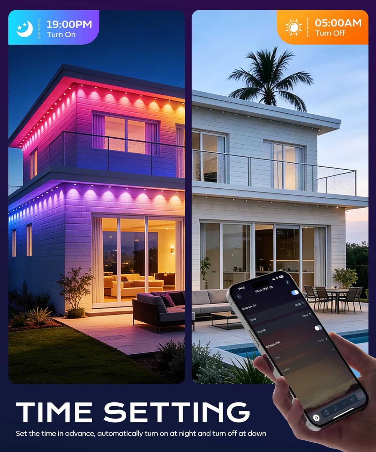 Permanent Outdoor Lights for House,200ft RGB+IC Lights with 16 Million Colors & 50 Scene Modes, App/Remote Control, IP67 Waterproof, DIY Music Sync, for Christmas, Holiday & Party Decor