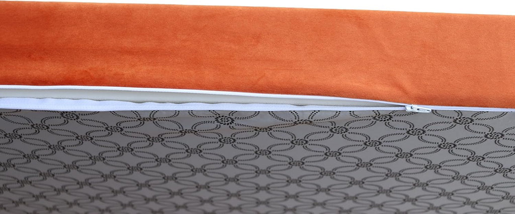 Custom Bench Cushion 72Inch,Indoor Outdoor Patio Furniture Cushions,Non-Slip Bench Pads,Chair Cushion Sofa Pads for Piano Window Entryway Dining Seat,Optional Piping,Removable,Orange 24' X 72'X 2'
