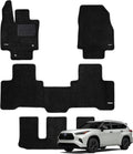 WENNEBIRD Superior Carpet Floor Mats for 2020-2026 Toyota Highlander 7 Seats, 0.5-Inch Ultra-Thick, Noise-Reducing, All-Weather Waterproof Anti-Slip – 4-Pc Set