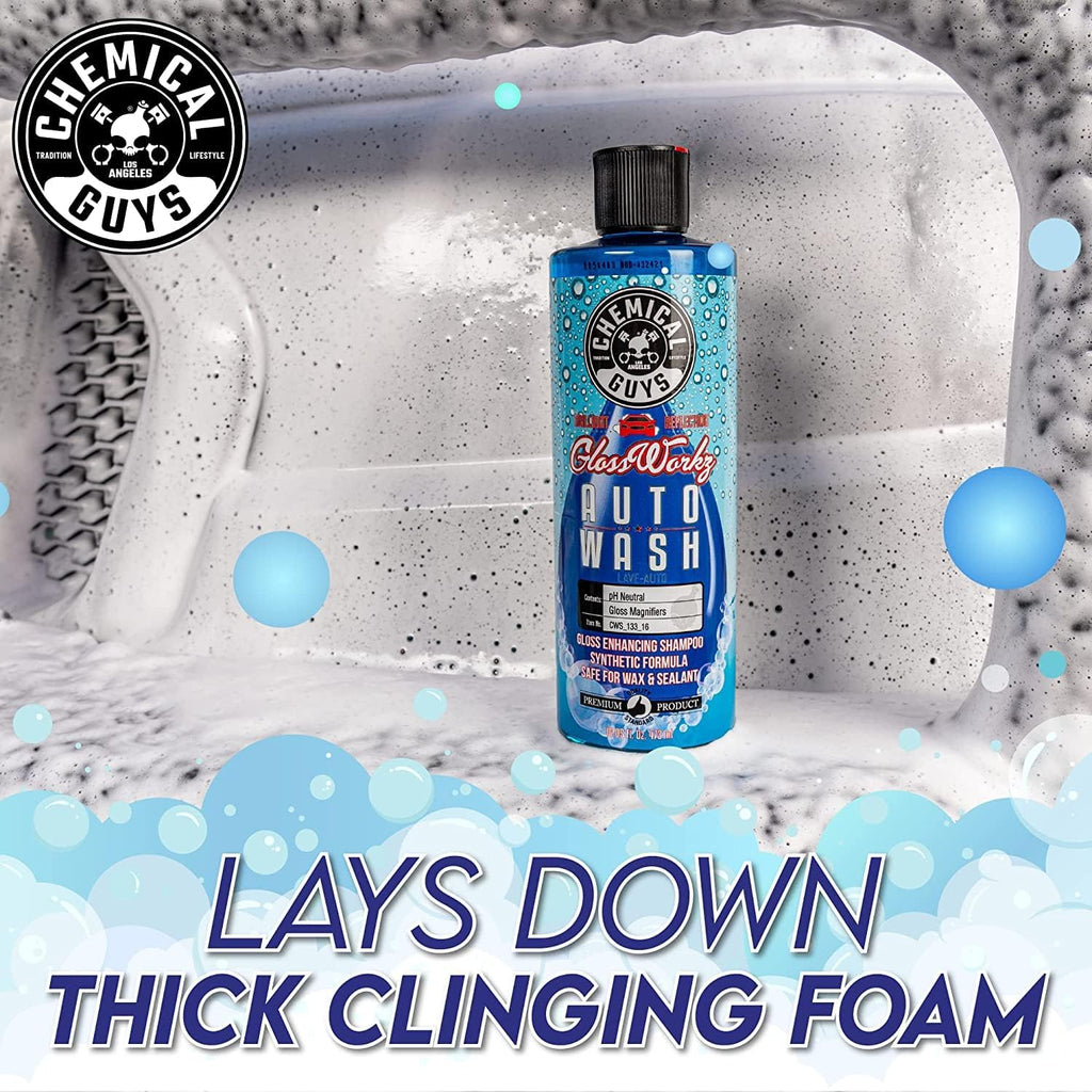 Chemical Guys EQP317 Torq Professional Foam Cannon and Glossworkz Auto Wash, 1 Gal, 128 fl. oz, 1 Pack