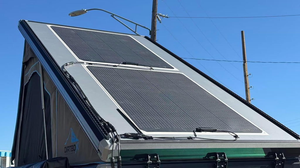 LensunSolar Flexible Solar Panel 240W 12V ETFE, 46.8in x 38in Semi-Flexible Bendable Mono Solar Panel High Efficiency 240 Watt for RV Van Roof TopCamping Home Boat Marin