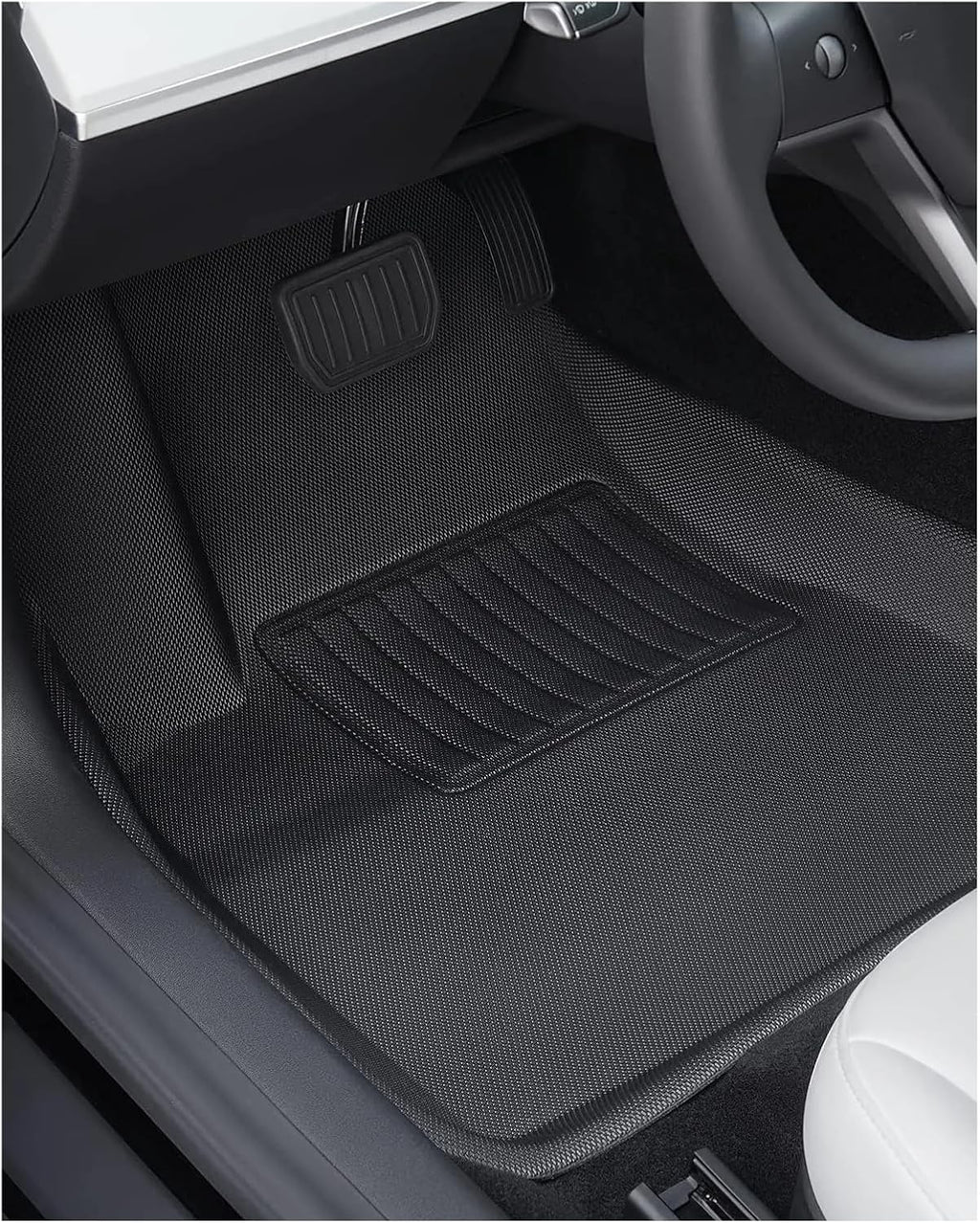 Auto Parts Compatible with Tesla Model 3 2024 Highland XPE Floor Mats All Weather Car Floor Mats Front Rear Frunk Cargo Liner Set Anti Slip Waterproof(3PCS RHD)