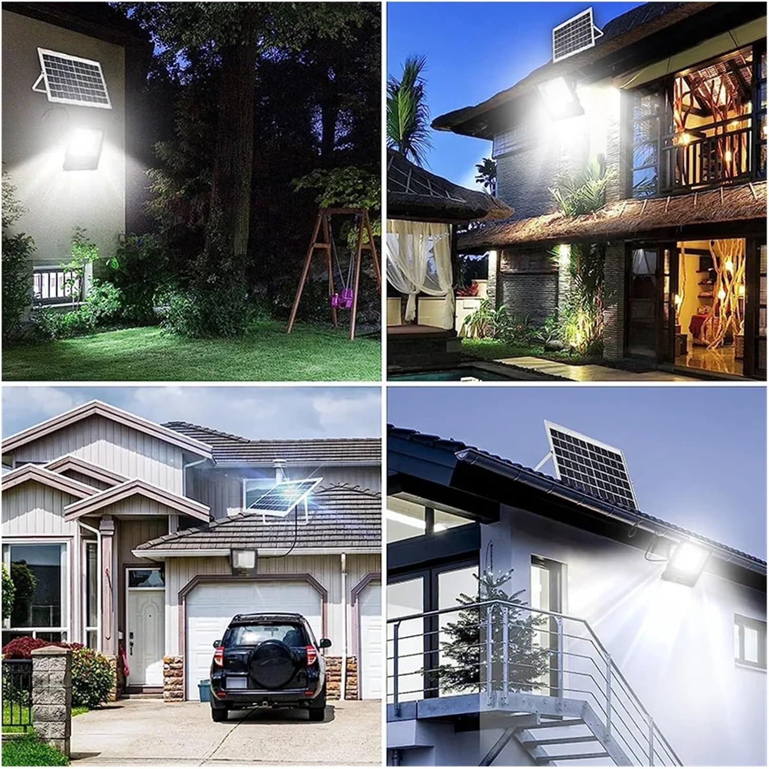 2000W Led Flood Lamp Solar Lights Outdoor Garden Led Refletor Buildings Sunlight Waterproof Lamp Spotlight Emergency Wall Light for Court,Garden,Warehouse,300W
