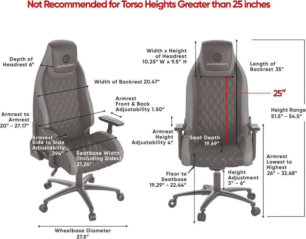 Atlantic Dardashti Gaming Chair - Commercial Grade, BIFMA X5.1 Tested, Next-Gen Ergonomic, Race Car Inspired Black with Golden Yellow Accents, PN78050358 (78050358)