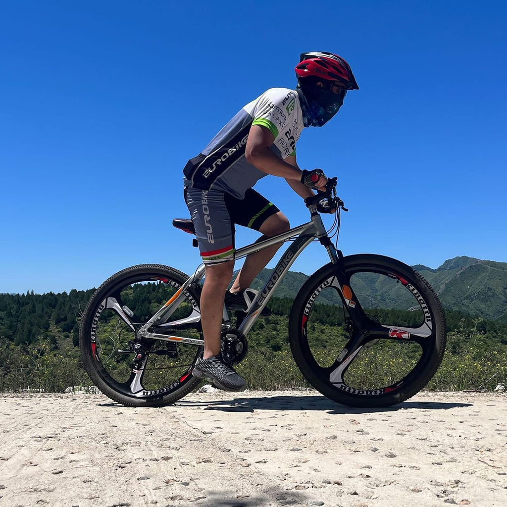 EUROBIKE 29' /27.5' Mountain Bike，29' Men Mountain Bike, Lightweight Aluminum Frame,Front Suspension Daul Disc Brakes 21 Speed Bicycles for Mens Bikes Mountain Bike for Adults