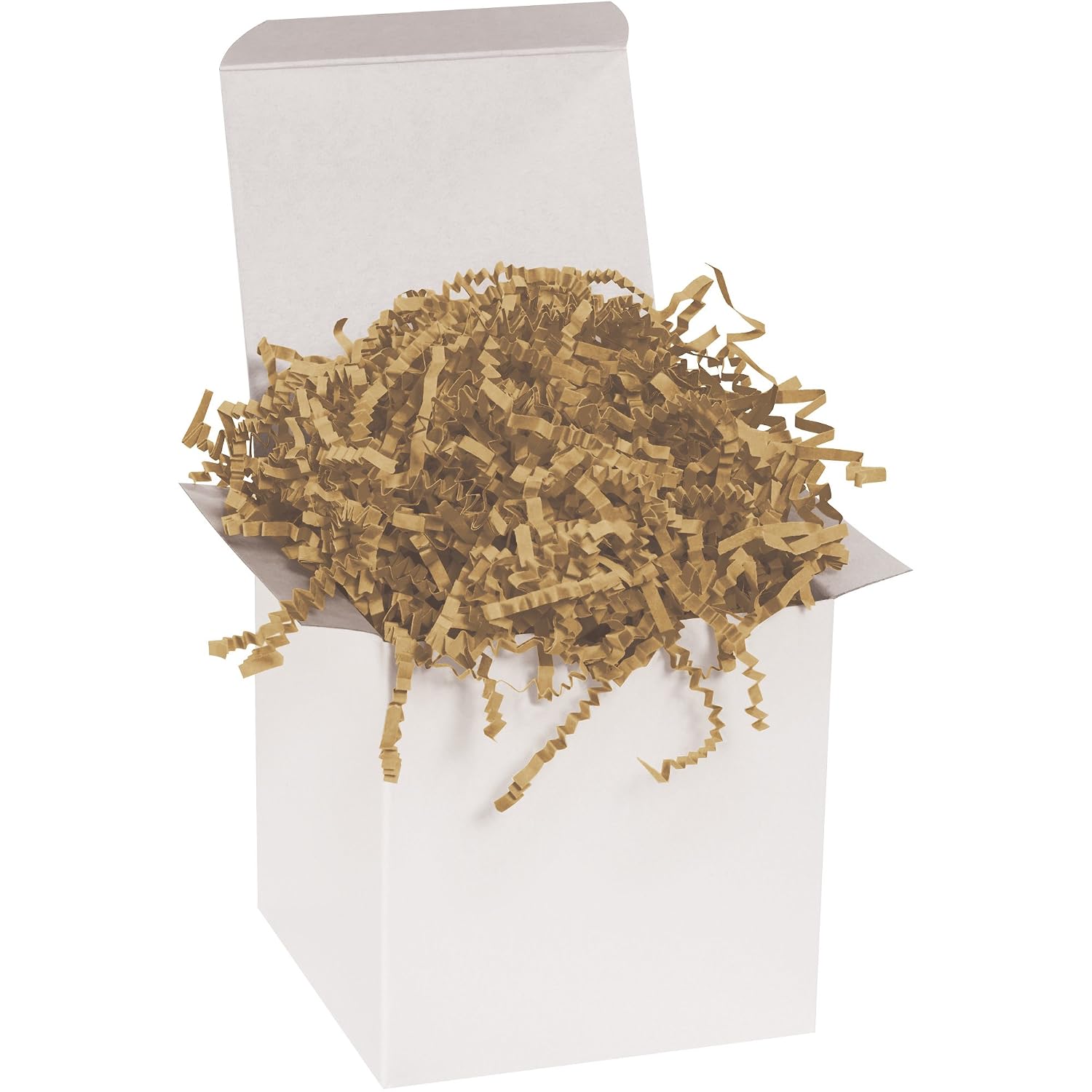 Boxes Fast 40 lb. Kraft Crinkle Paper Packing, Shipping, and Moving Box Filler Shredded Paper for Box Package, Basket Stuffing, Bag, Gift Wrapping, Holidays, Crafts, and Decoration