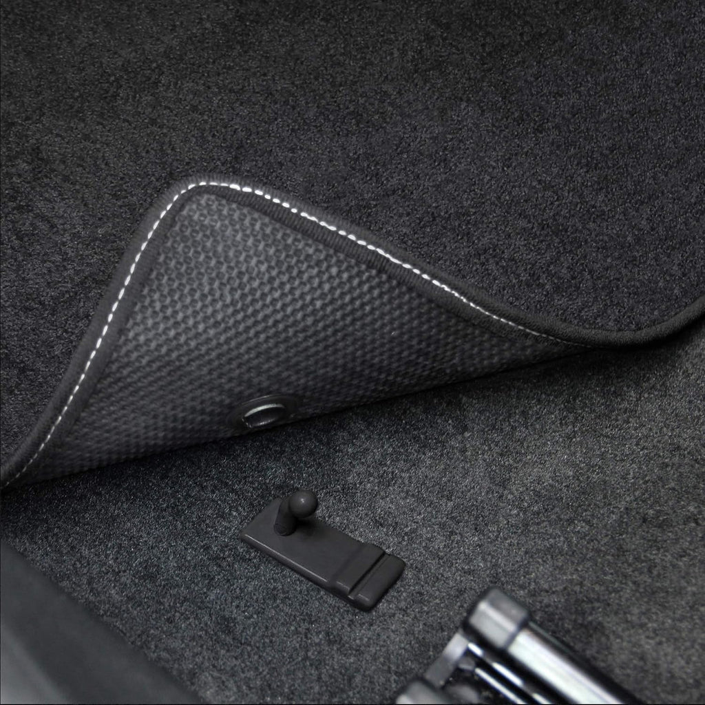 Lloyd Mats Floor Mats for Chevrolet C2 Corvette 1963-1967 | 2PC Front Mats | Black | Non-Slip Backing