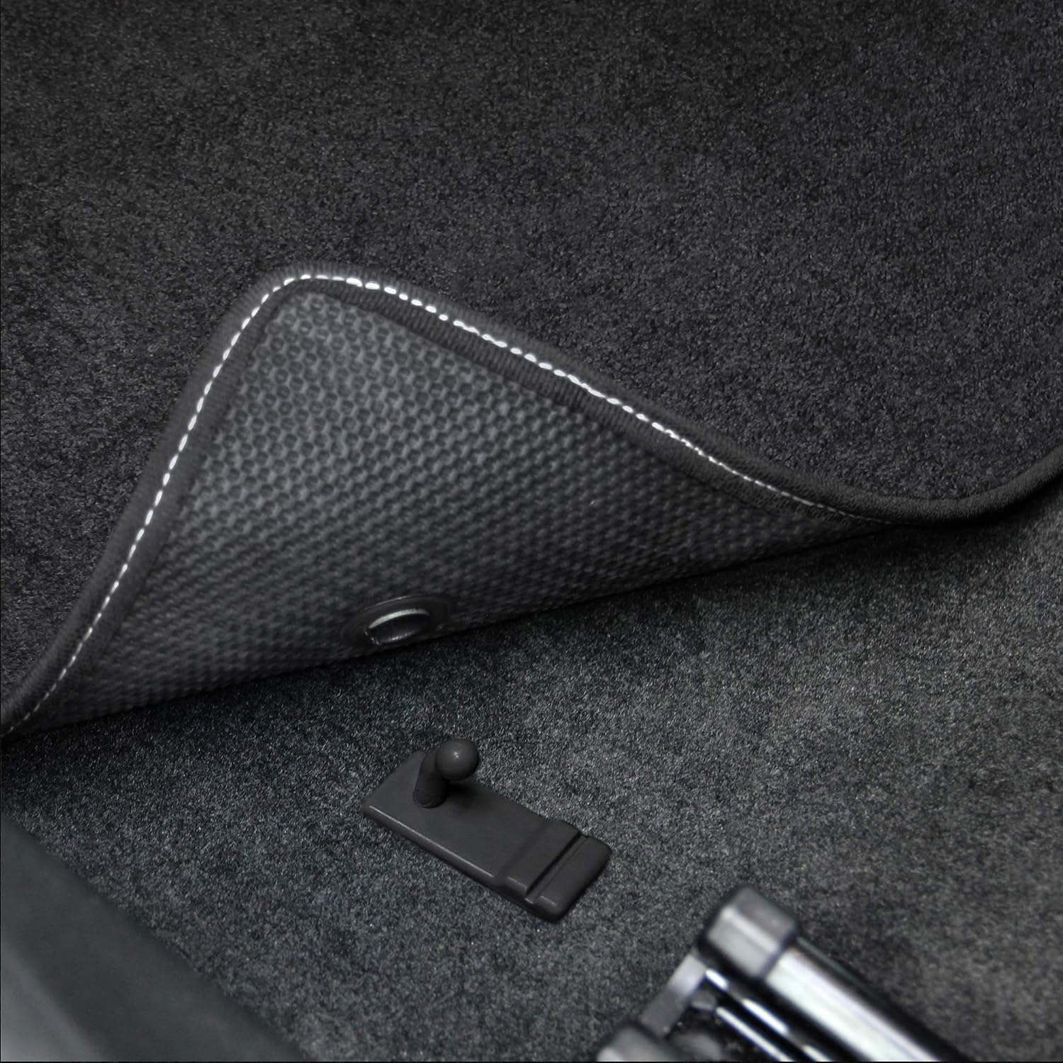 Lloyd Mats Floor Mats for Chevrolet C2 Corvette 1963-1967 | 2PC Front Mats | Black | Non-Slip Backing