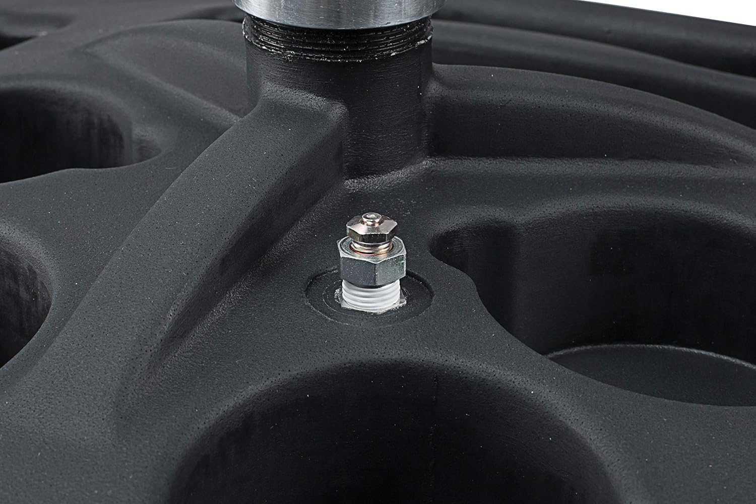 JohnDow Industries JDI-27DC 27 Self-Evacuating Portable Oil Drain, 16 inch Diameter Centered Funnel, Adjustable Funnel Height of 45 in. to 70 in. with Molded in Tool Tray for Oil Filters and Tools