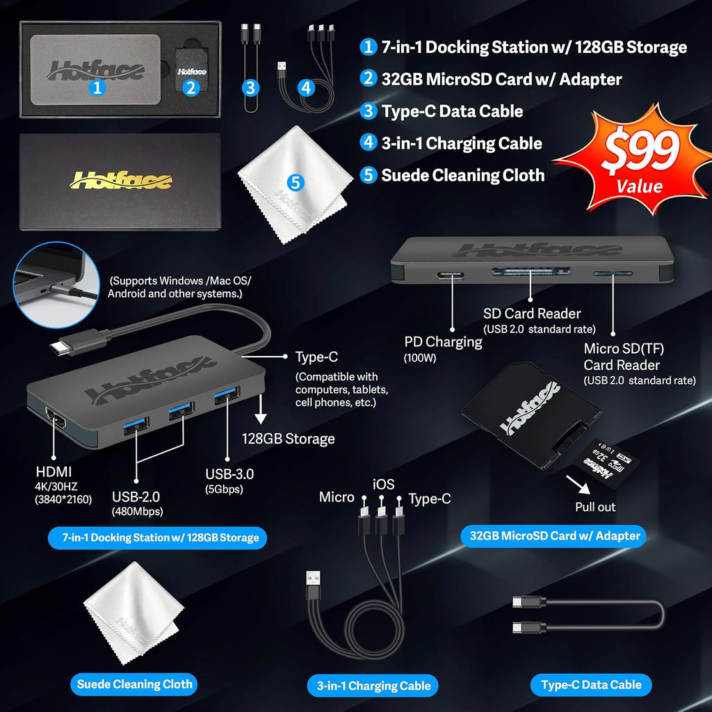 ASUS 14' FHD Ultra-Light Laptop, Intel Pentium N6000, 4GB RAM, 224GB Storage (64GB eMMC+160GB Docking Station Set), UHD Graphics, AI-Powered, Copilot Ready, Long Battery Life, Windows 11, Black