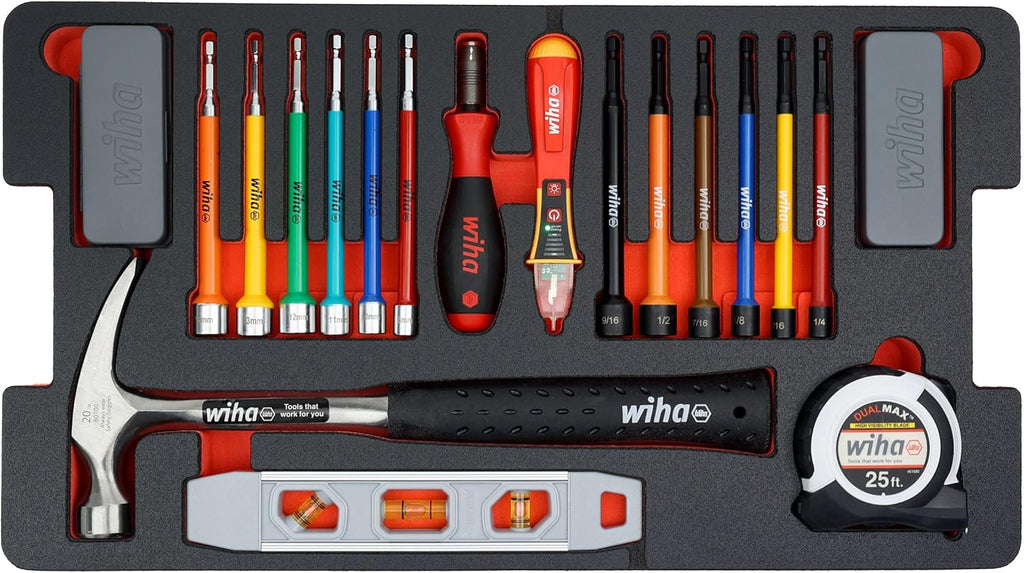 Wiha 92100 194 Piece Premium Kit In Rolling Tool Box
