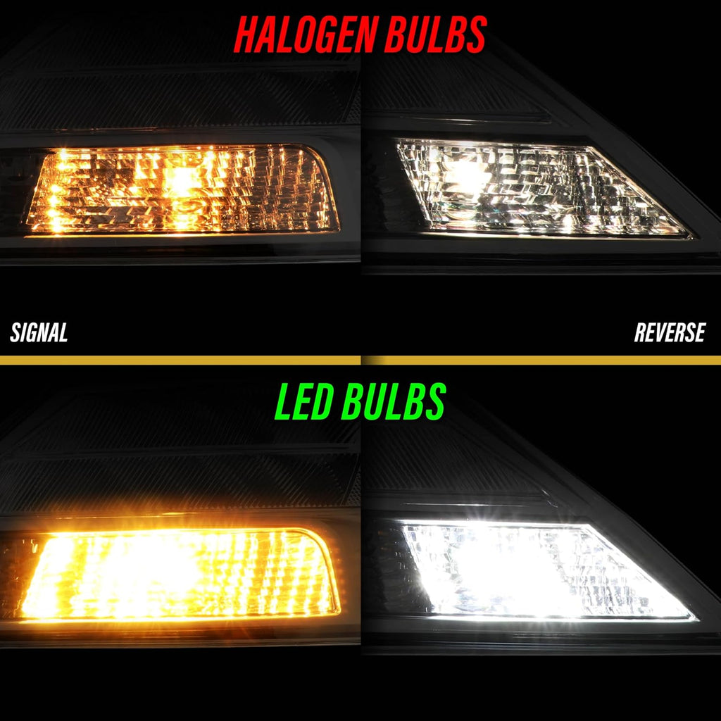 USR 09-14 TL Tail Light – CLEAR Tail Lamps w/ x6 LED Bulb Upgrade (Left + Right) Pair - Compatible with 2009-2014 Acura TL UA8/UA9 All Models like Base & SH-AWD (ALL CLEAR TAIL LIGHTS w/ x6 LED BULBS)