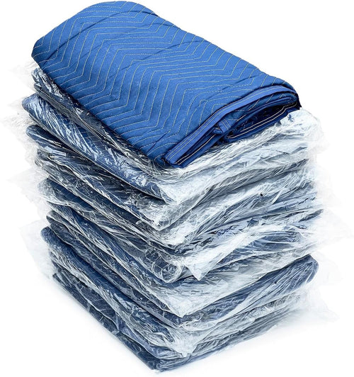 -12 Pack Moving Blankets 72' x 80' Flatbed Cargo Pads (60 lb/dz)