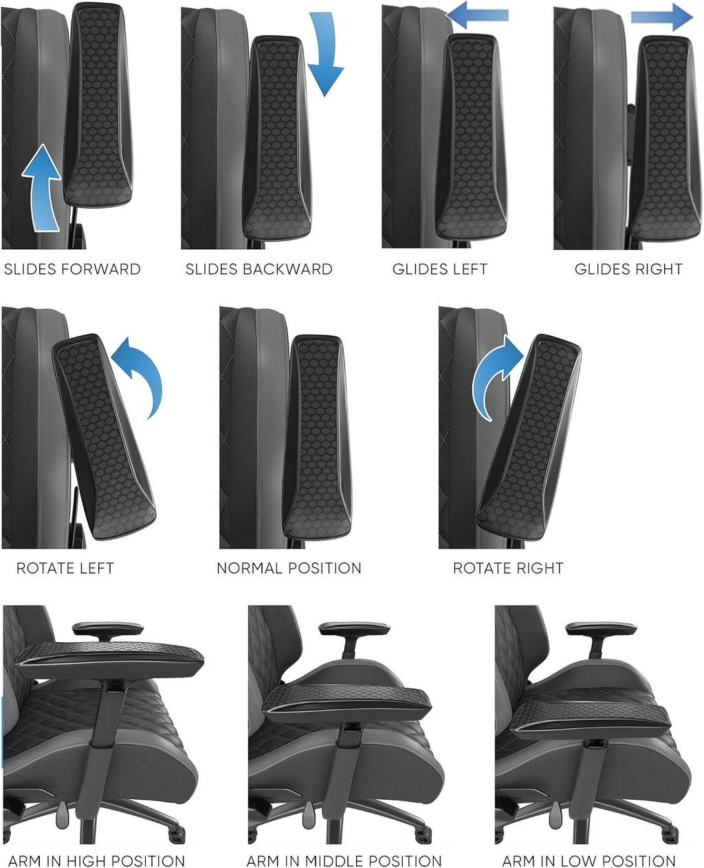 Atlantic Dardashti Gaming Chair - Commercial Grade, BIFMA X5.1 Tested, Next-Gen Ergonomic, Race Car Inspired Black with Golden Yellow Accents, PN78050358 (78050358)