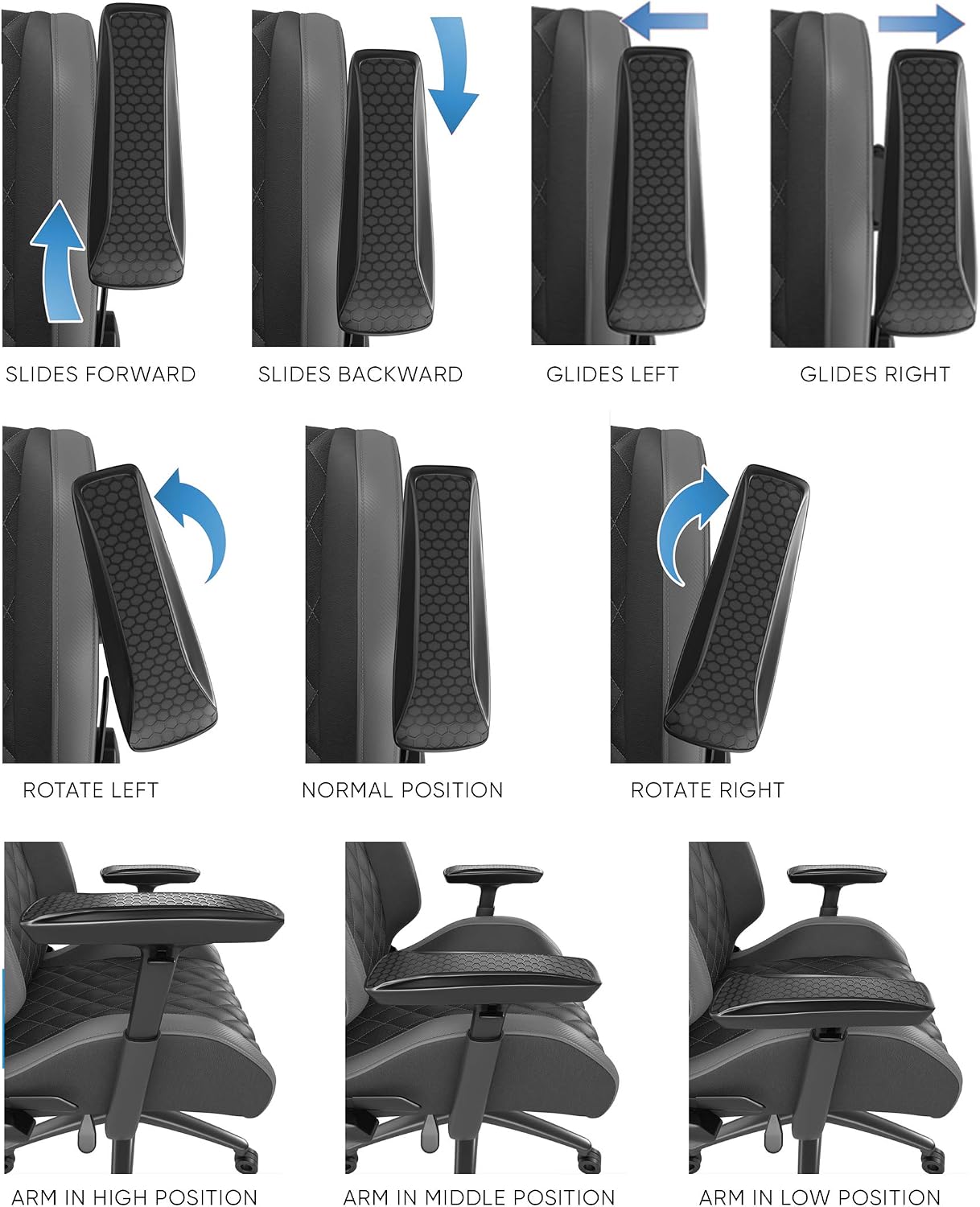 Atlantic Dardashti Gaming Chair - Commercial Grade, BIFMA X5.1 Tested, Next-Gen Ergonomic, Race Car Inspired Black with Golden Yellow Accents, PN78050358 (78050358)