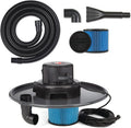Shop-Vac 9700606 55 Gallon Drum Two-Stage Wet/Dry Head Assembly, 3.0 Peak HP, 1.5 Inch Diameter x 12 Foot Crush-Resistant Hose, 35 Ft Cord Length, For Heavy-Duty Wet/Dry Pickup With Blower Feature