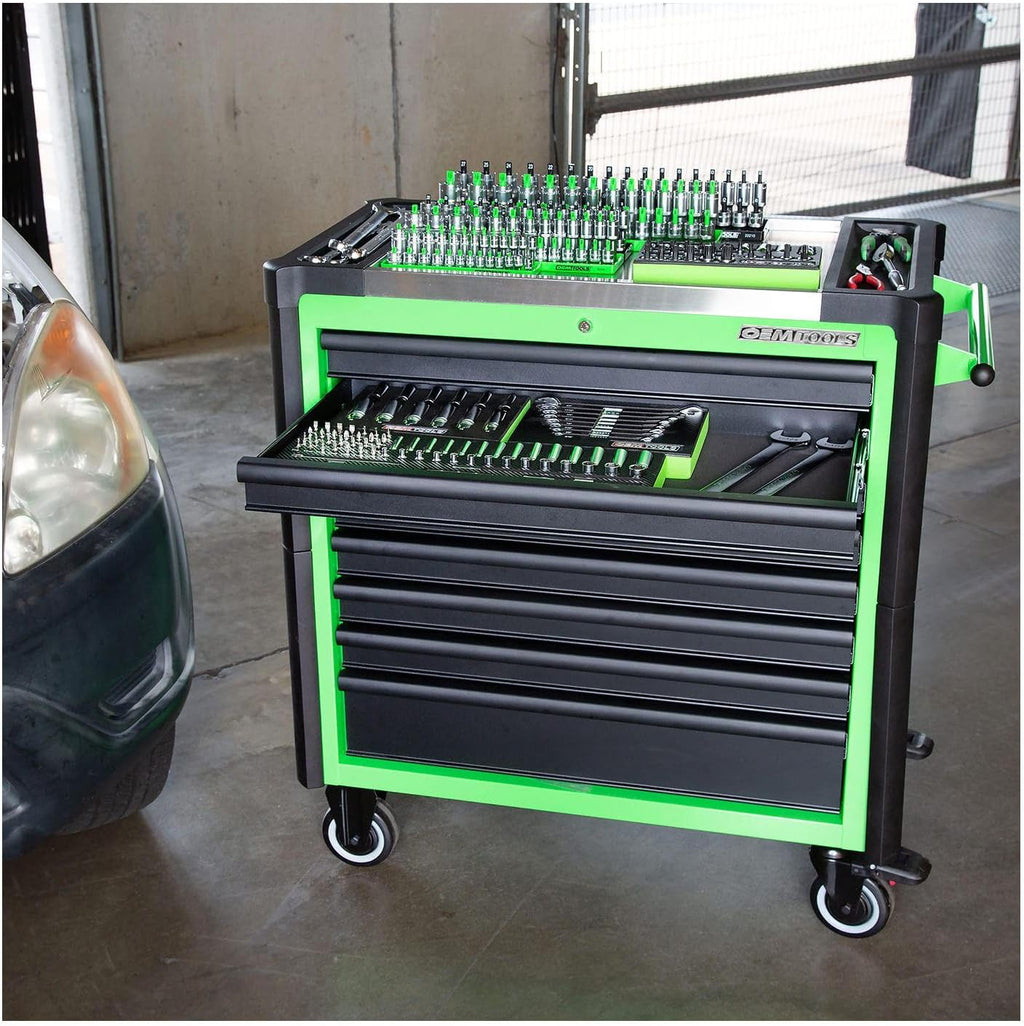 OEMTOOLS 24565 Professional 36 Inch 8-Drawer Tool Cart, Gifts for Men, Dad Gifts, Tool Chest with Wheels, Tool Boxes with Drawers and Wheels, Rolling Tool Cart, Rolling Toolbox