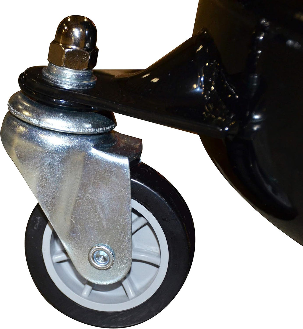 JohnDow Industries JDI-18DC 18-Gallon Self-Evacuating Portable Oil Drain with Auto-Check Technology, Adjustable 36-59' Height, 16' Funnel & 6' Hose – Heavy-Duty Waste Oil Drain for Auto Shops