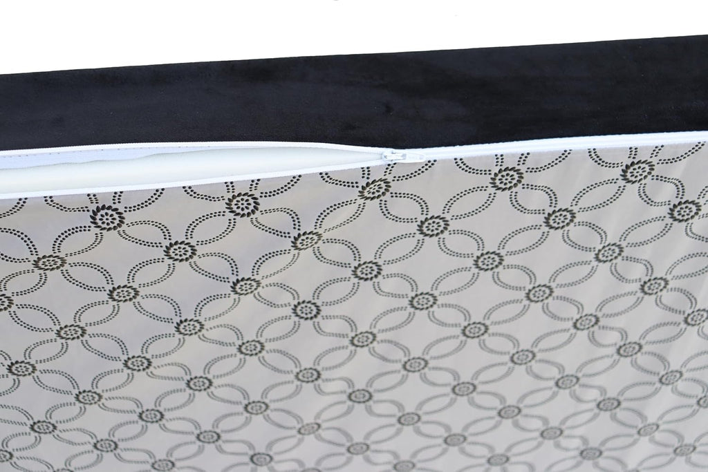 Custom Bench Cushion 72Inch,Indoor Outdoor Patio Furniture Cushions,Non-Slip Bench Pads,Chair Cushion Sofa Pads for Piano Window Entryway Dining Seat,Optional Piping,Removable,Black 24' X 72'X 2'