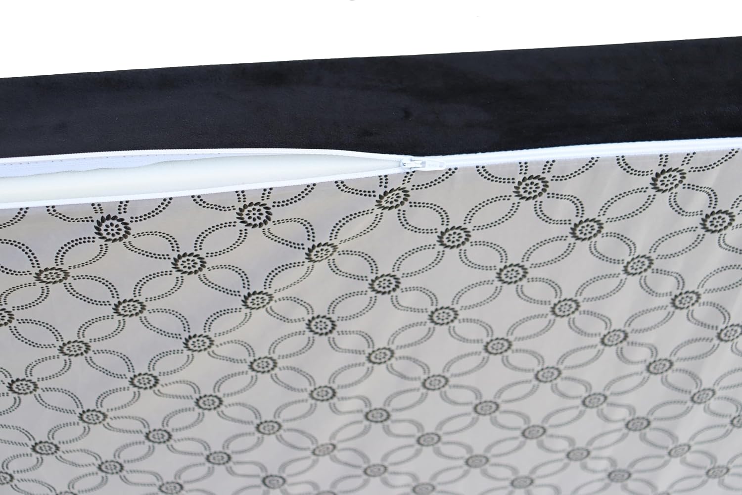 Custom Bench Cushion 72Inch,Indoor Outdoor Patio Furniture Cushions,Non-Slip Bench Pads,Chair Cushion Sofa Pads for Piano Window Entryway Dining Seat,Optional Piping,Removable,Black 24' X 72'X 2'