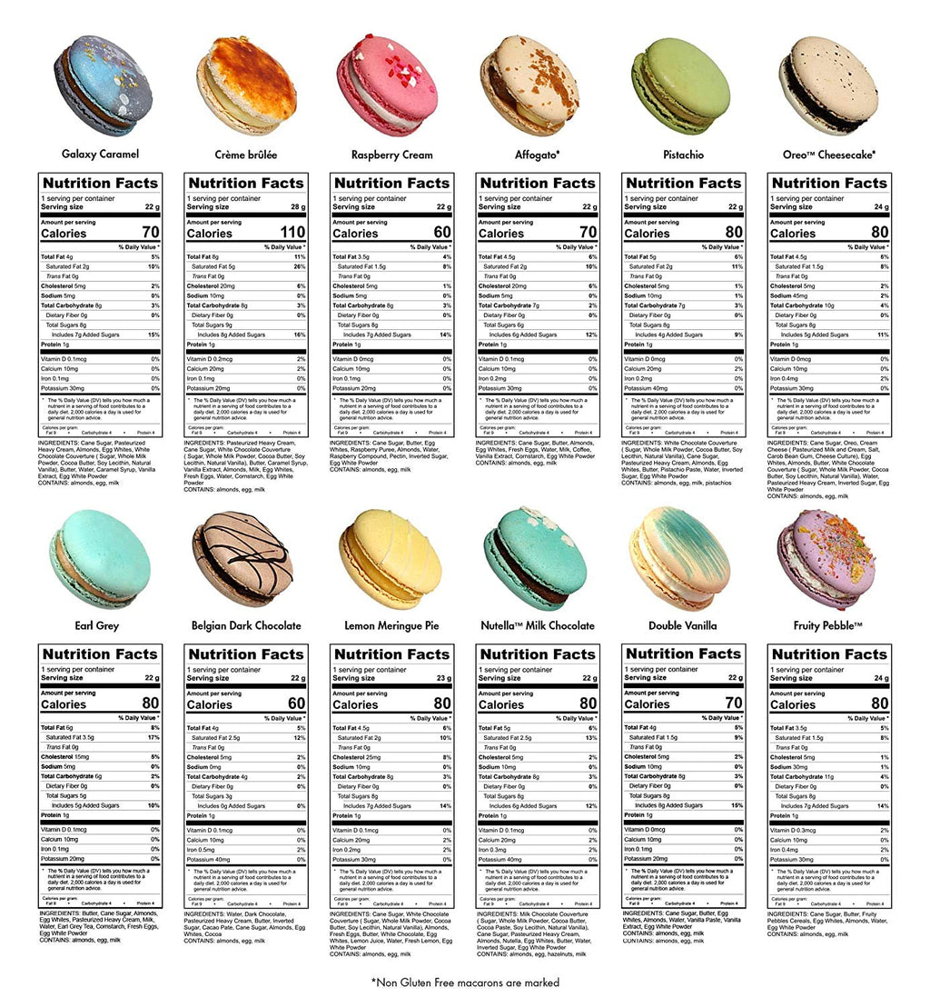 Kayla's Cake Premium French Macarons Cookies Gift Baskets Gourmet Chocolate Box Food Desserts Birthday Snack Care Packages Mothers Day Thank You Condolences Women Men Mom Signature 48 Count