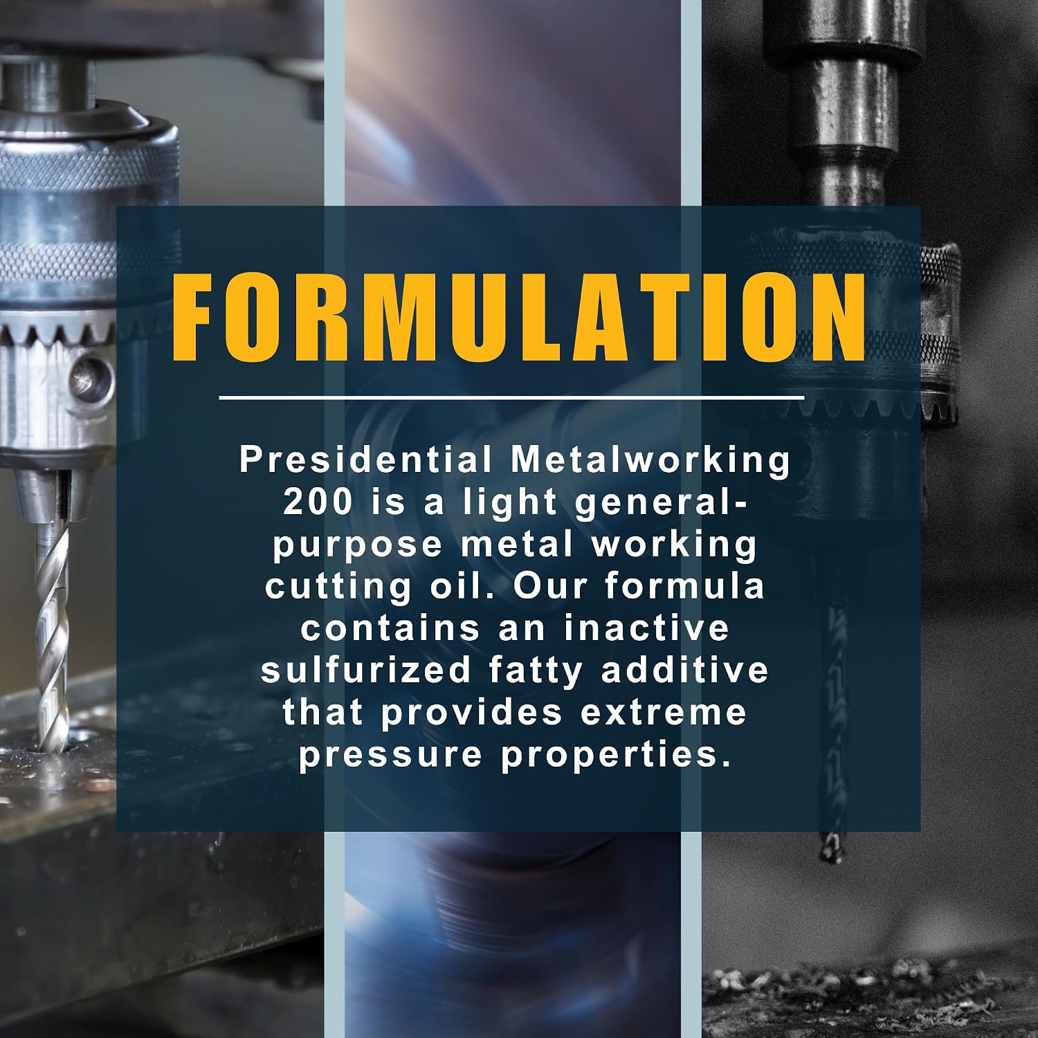 Metalworking 200 - Industrial Lubricant for Cutting, Tapping, Turning on Ferrous and Non-Ferrous Metals - Non-Soluble - Multipurpose Cutting Fluid that Prolongs Tool Life - Made in USA (5 Gallon)