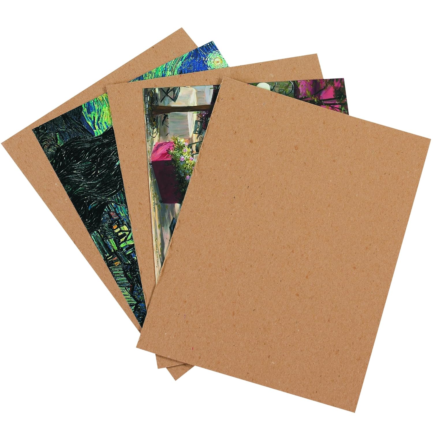 BOX USA Chipboard Sheets, 12' x 18', Kraft Brown, 22 Pt. Medium Duty, for Package Protection, Scrapbooking and Picture Frame Backing, 420 Sheets