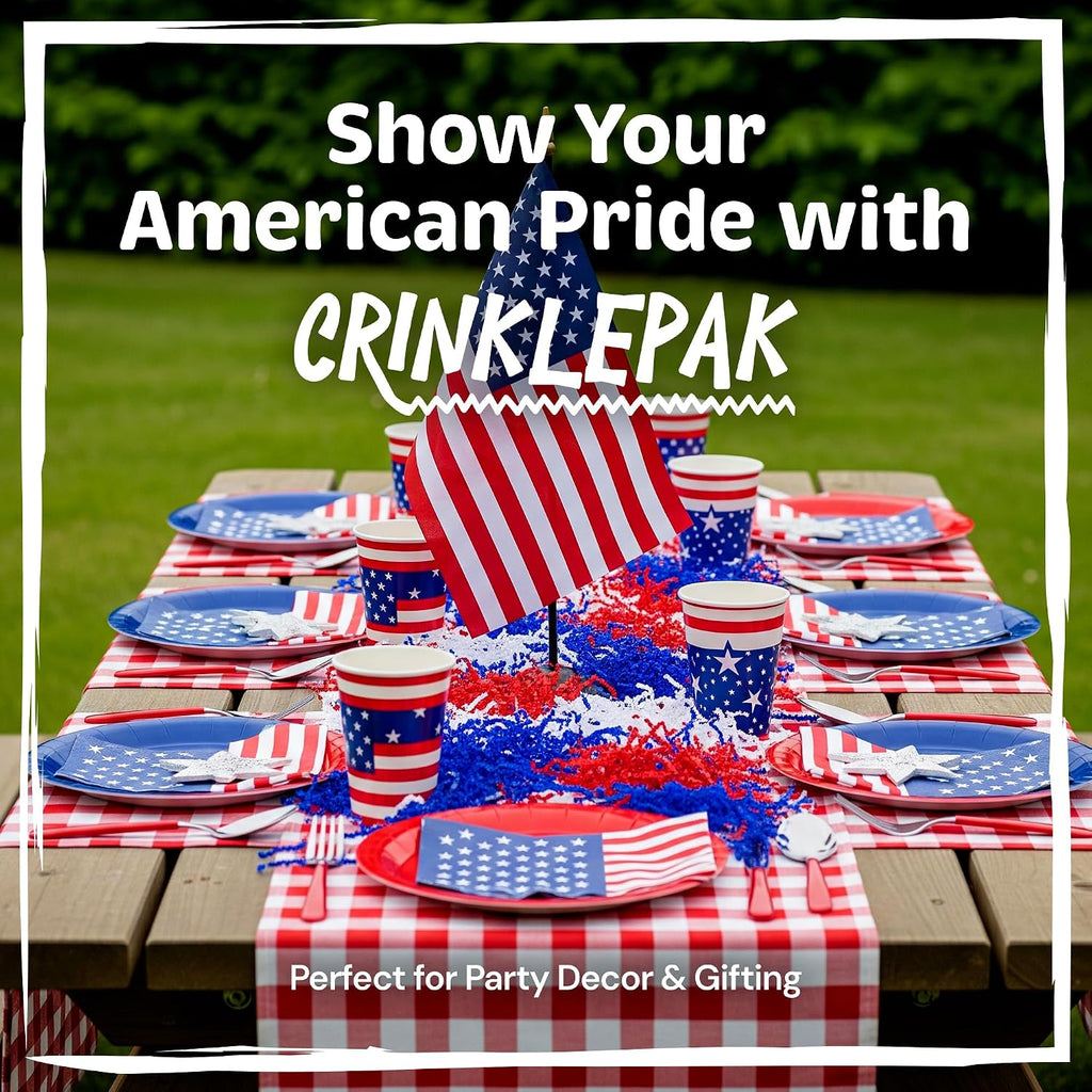40LB USA Made White Crinkle Paper Filler | Great Shredded Paper For Gift Baskets, Shipping Packages, Gift Box Filler, Basket Filler, Birthdays, Weddings, Anniversaries | White Crinkle Shred