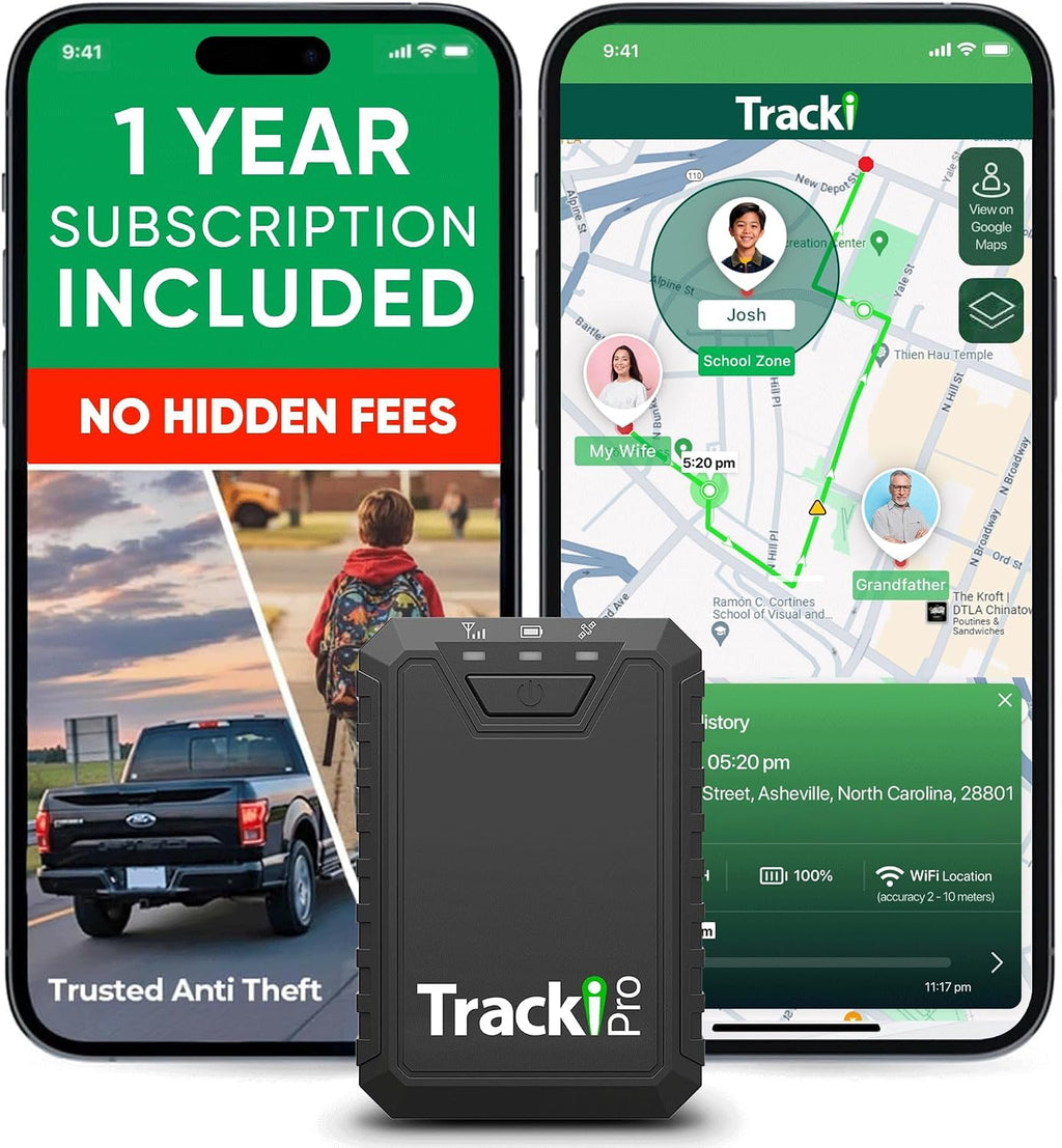 Tracki Pro GPS Tracker for Vehicles, Subscription Required, Cancel Anytime – Track Cars & Assets for Months – Hidden GPS Tracker for Car (Tracker + 1Y Subs.)