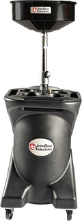 JohnDow Industries JDI-27DC 27 Self-Evacuating Portable Oil Drain, 16 inch Diameter Centered Funnel, Adjustable Funnel Height of 45 in. to 70 in. with Molded in Tool Tray for Oil Filters and Tools