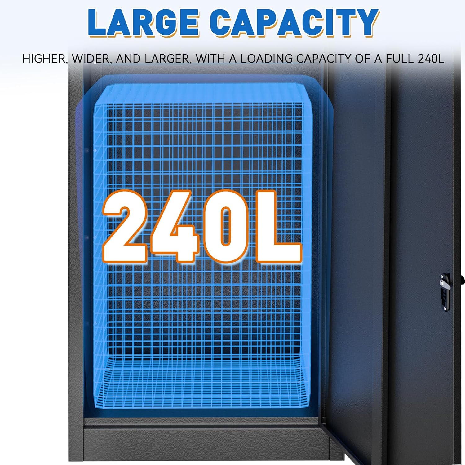 Package Delivery Boxes for Outside, Extra Large Parcel Drop Box with Combination Lock, Anti-Theft Galvanized Steel Waterproof, Secure Storage for Home Porch Curbside Yard Garden
