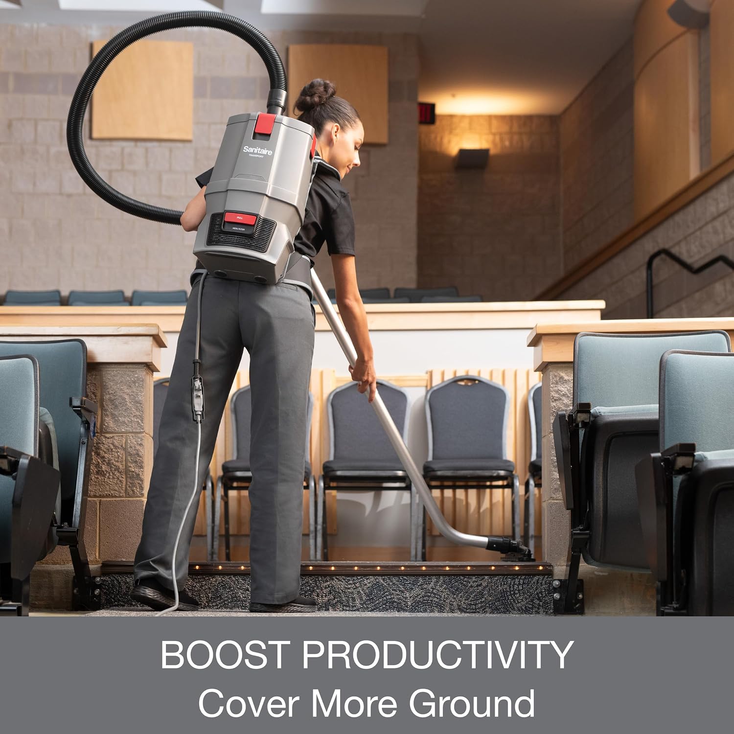 Sanitaire Transport Corded Backpack Vacuum, SC570A