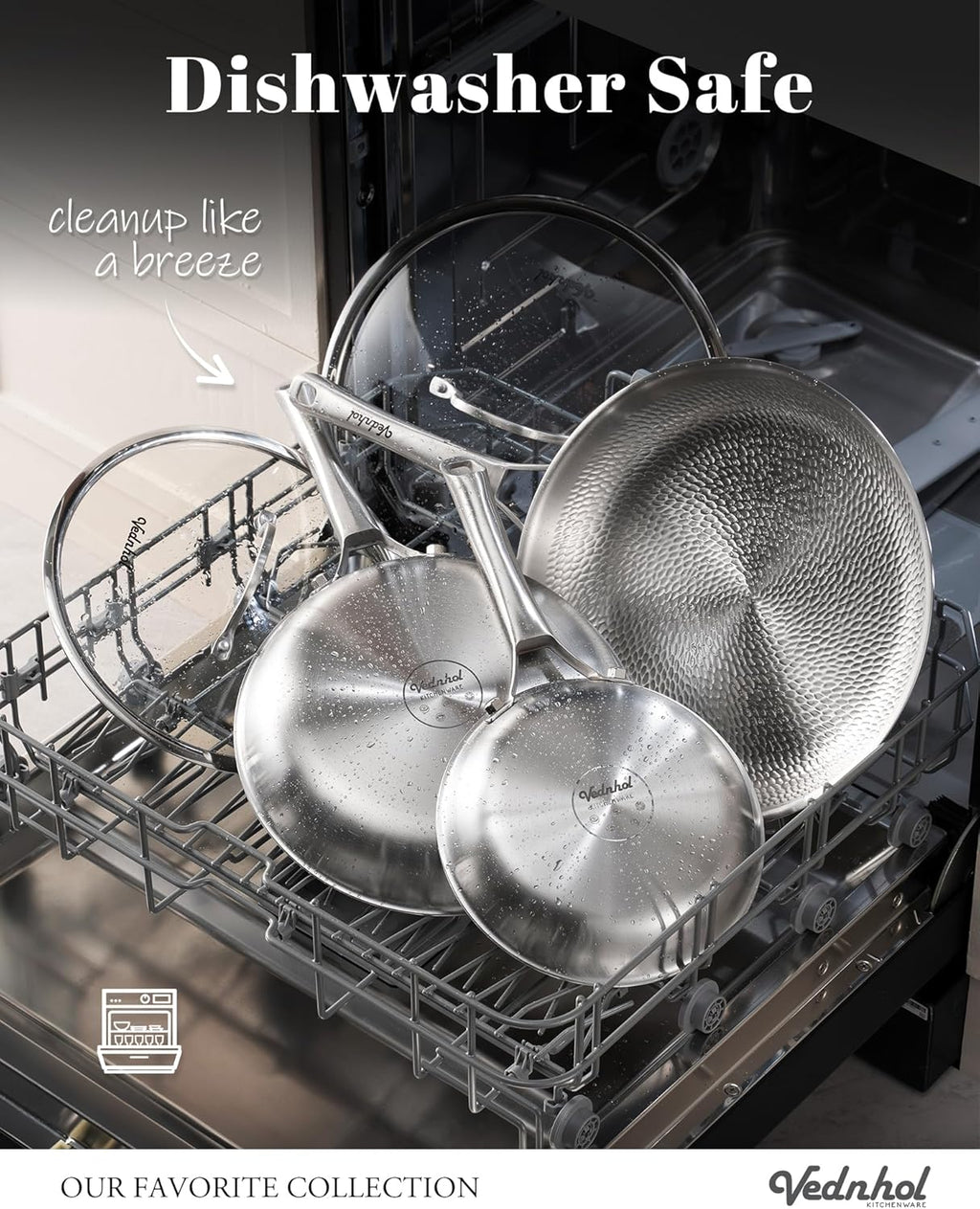 Titanium Pans set, 8 Pcs Pure Non Stick Cookware set for Cooking, Non-Toxic, PFAS/PFOA/PTFE Free Cookware, Dishwasher&Oven Safe, Kitchen Induction Compatible