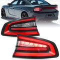 SOCKIR Outer LED Tail Lights Assembly Compatible with 2015-2023 Dodge Charger OE Replacement Taillights Brake Rear Light Driver and Passenger Sides
